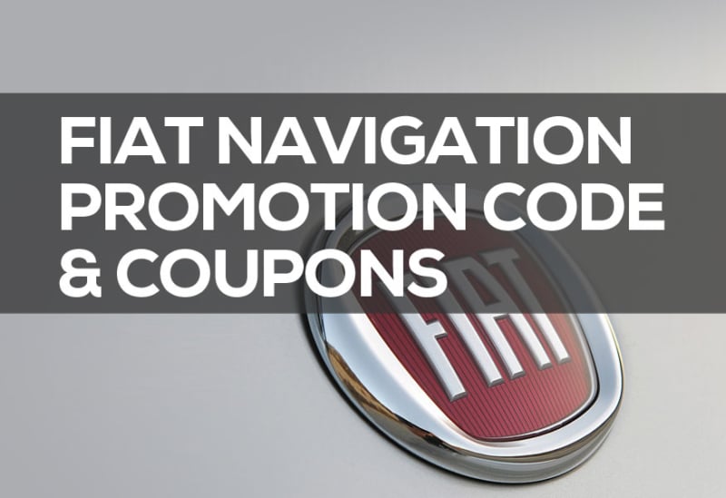 Fiat Navigation Promotion Code 2020 Coupons & Promo Discounts